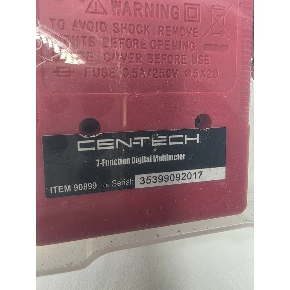 Cen-Tech 7 Function Digital Multimeter Tester Multi-tester AC/DC volt 90899 - Picture 5 of 5